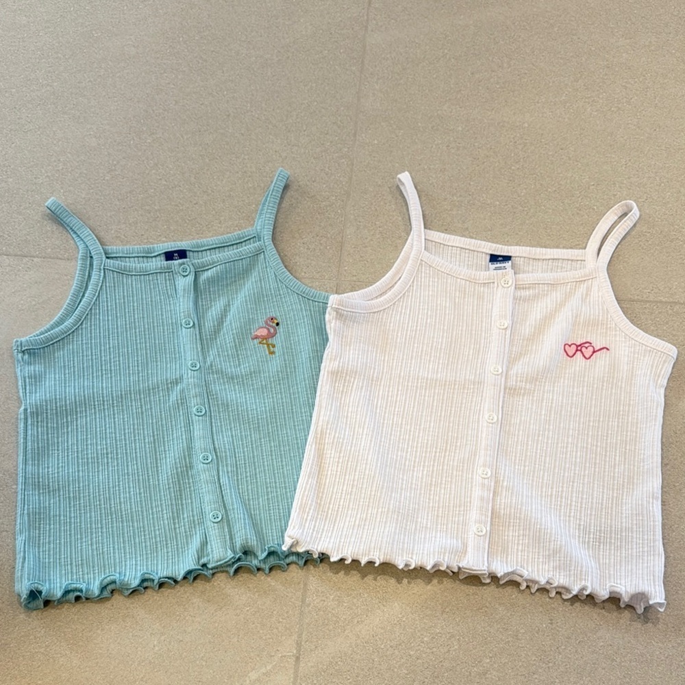 Old Navy Girls Ribbed Tanks (2pk)! NWOT